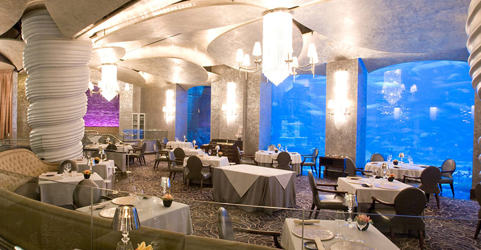 Ossiano Seafood Restaurant Dinning room, Atlantis The Palm, Dubai