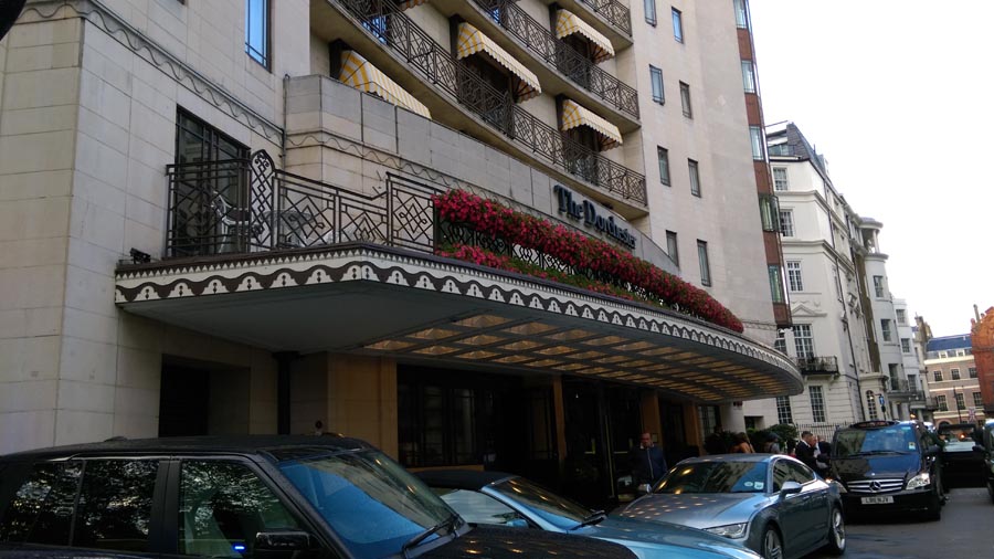 The Dorchester main entrance