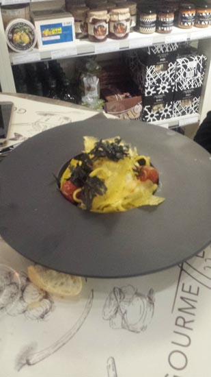 tagliolini with seafood