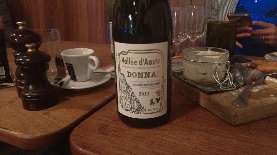 Donnas Valle d'Aosta wine