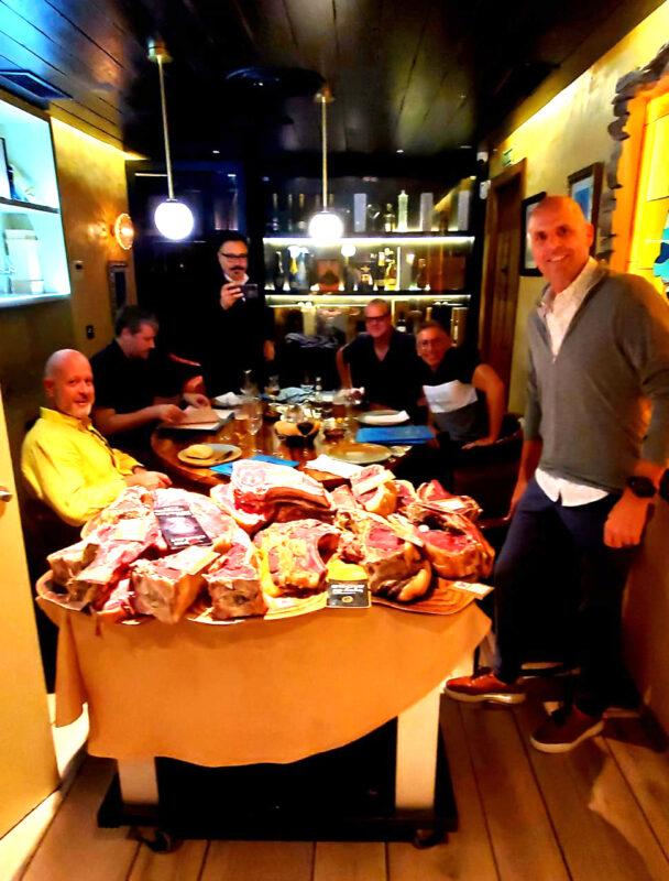 group table picture at Asador Inaki