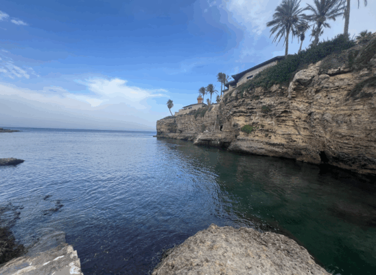 Minareto view from the rocky beach