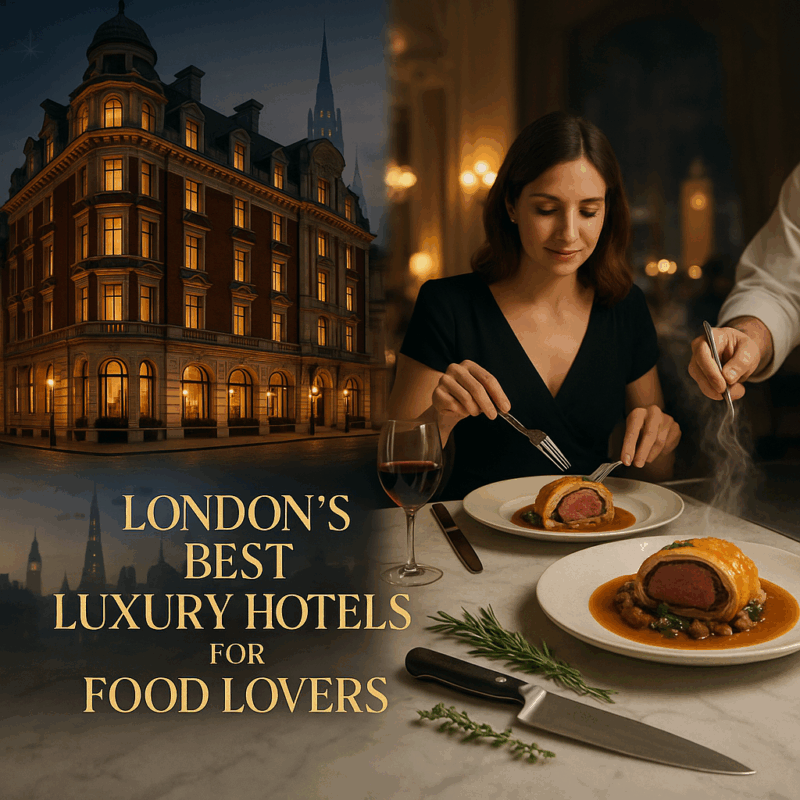 London’s Best Luxury Hotels for Food Lovers- Stay Where the City’s Top Chefs Cook