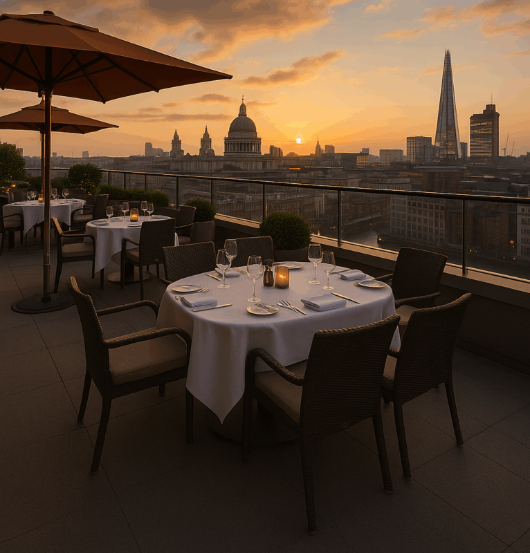 London's Best Rooftop Restaurants in Hotels