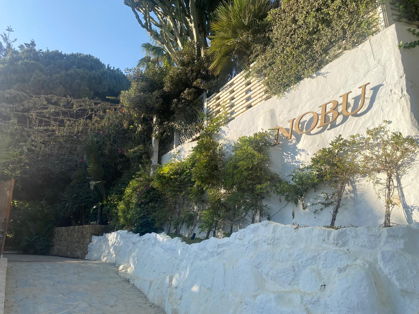 Nobu restaurant signage Puente Romano Marbella