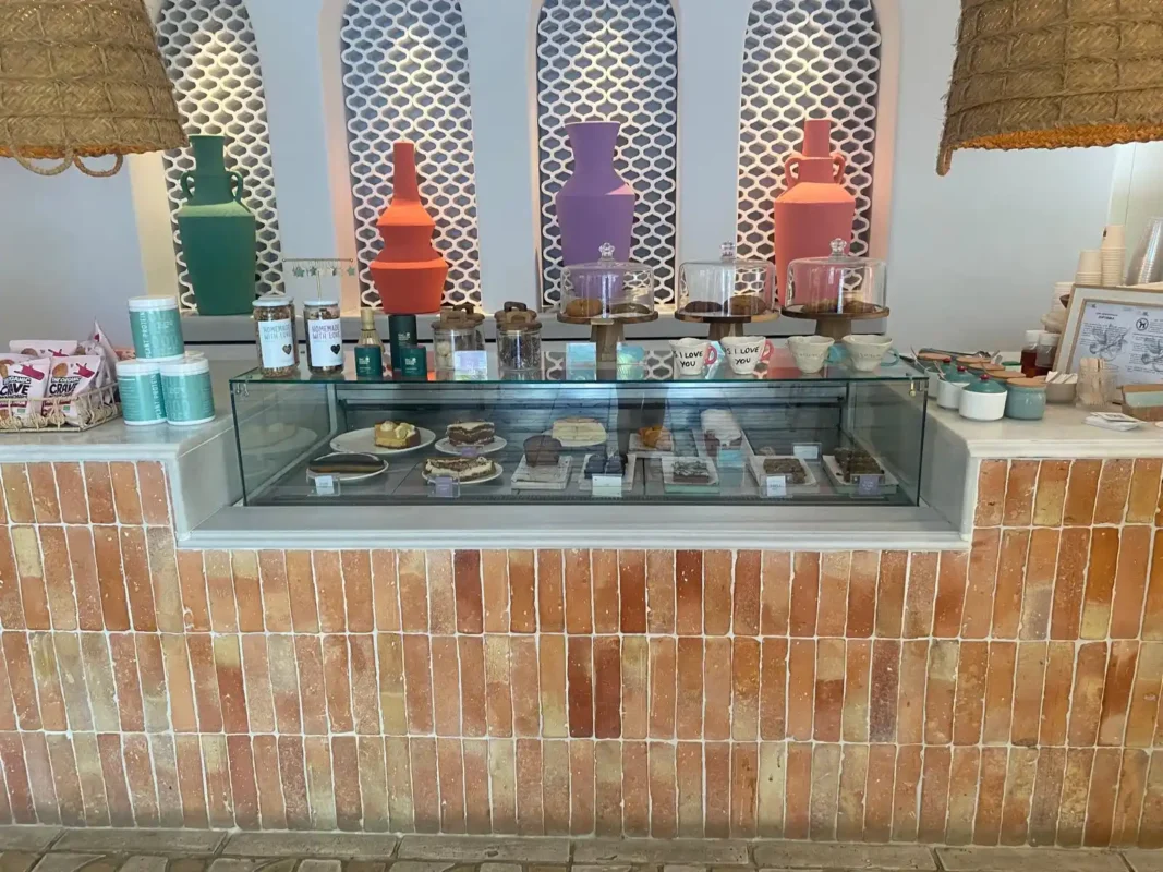 Rachel's juice bar setup