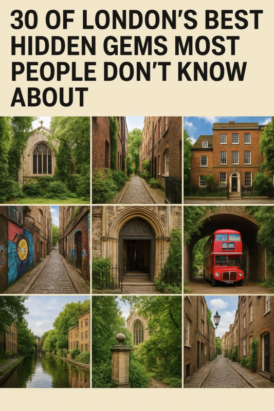 30 of London’s Best Hidden Gems Most People Don’t Know About