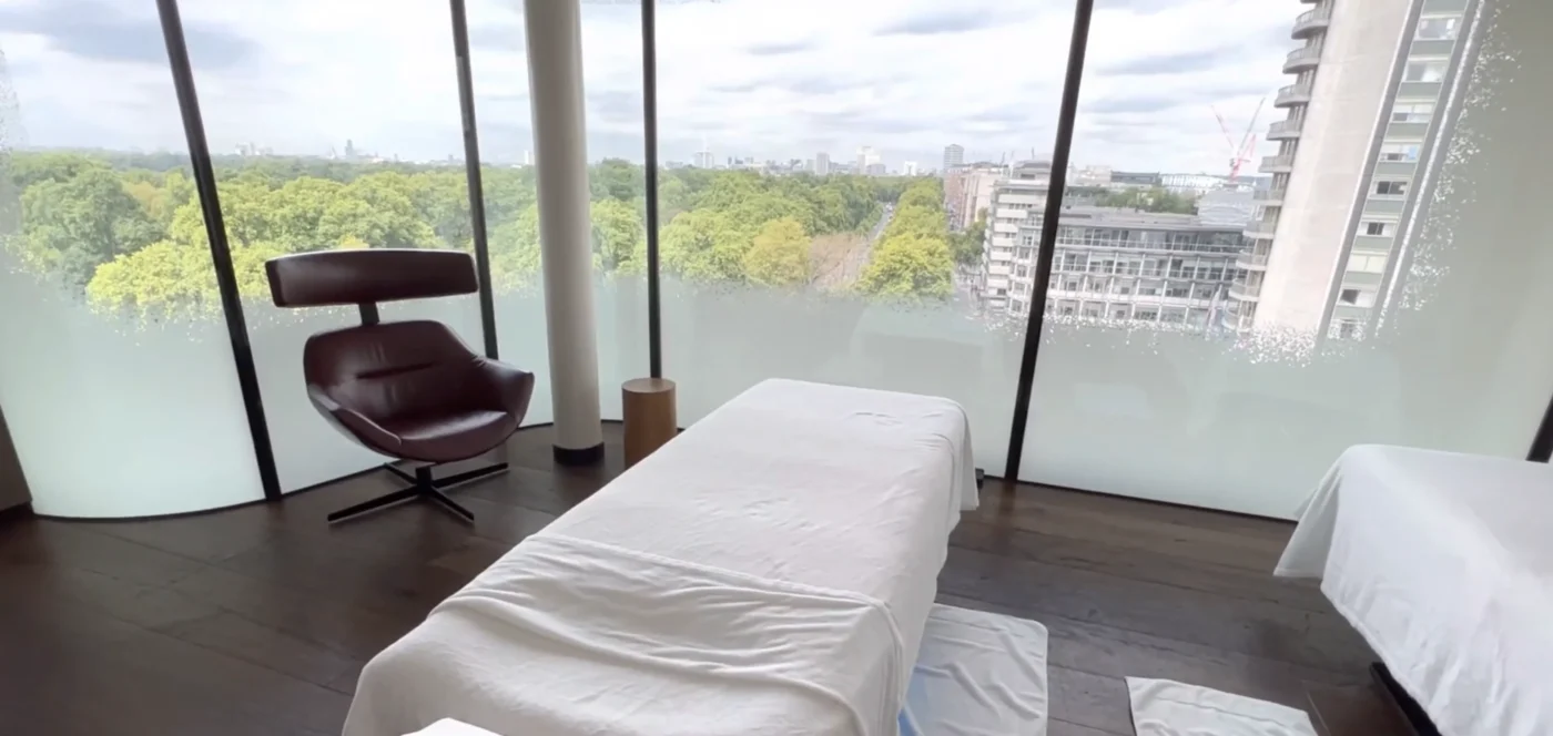 Four Seasons at Park Lane massage space with view