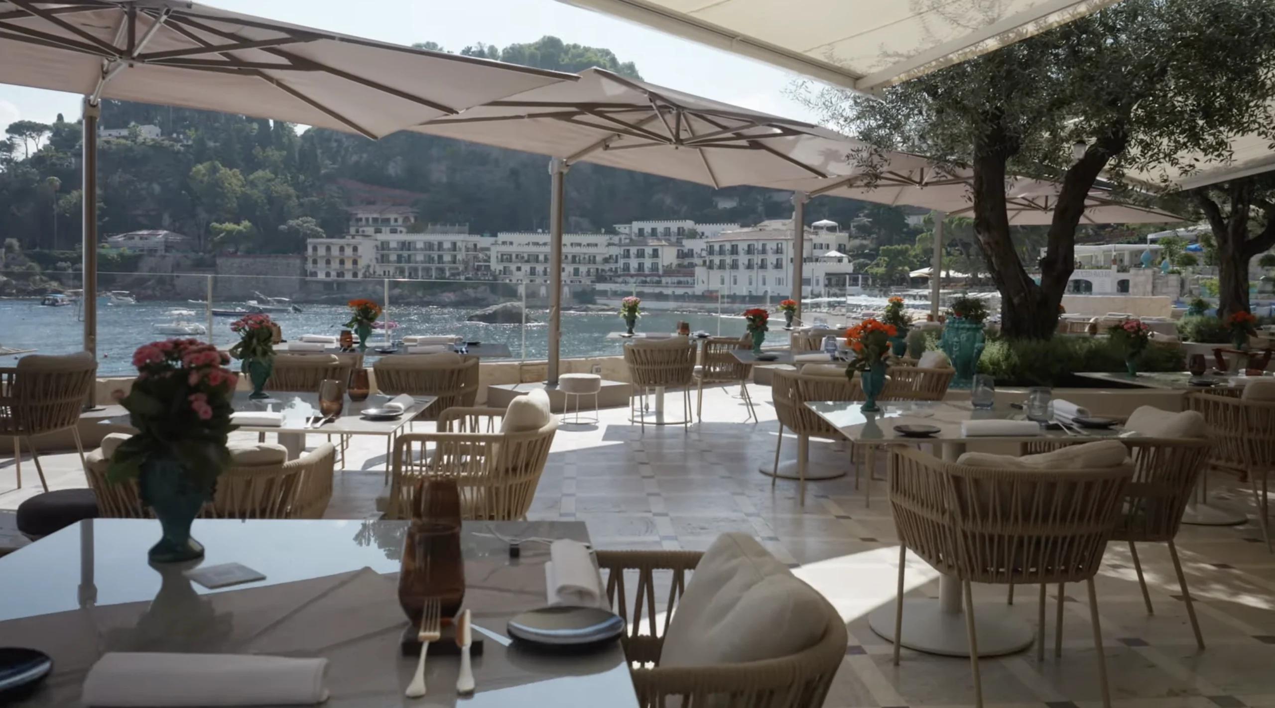 Grand Hotel Mazzarò Sea Palace private beach Baia di Mazzarò