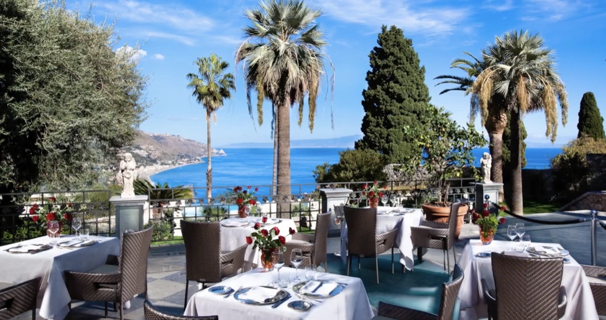 The Ashbee Hotel Taormina outside dining
