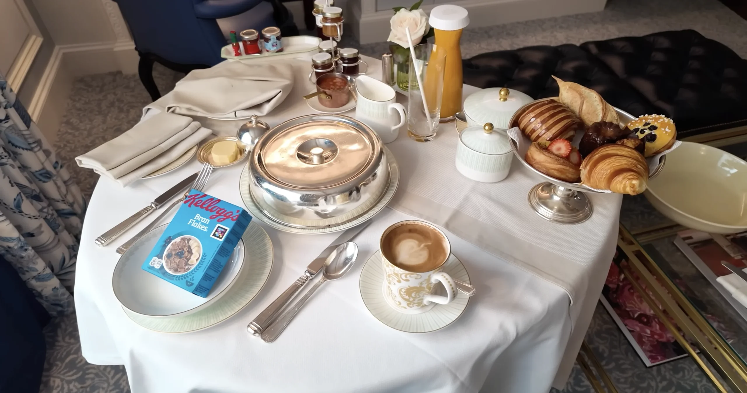 The Dorchester London — room breakfast service