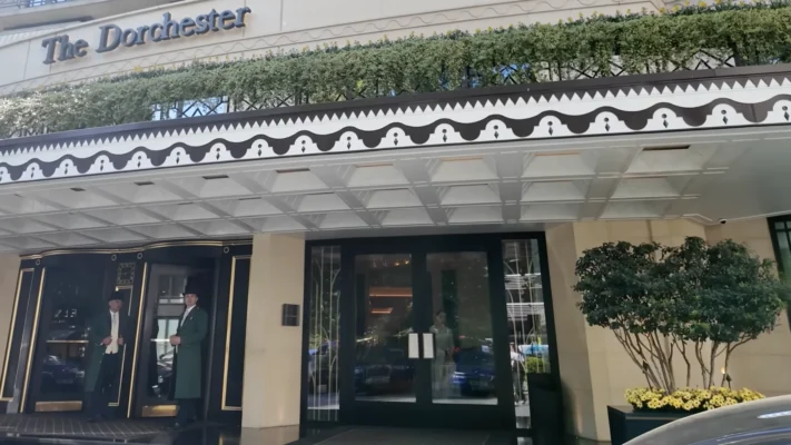 The_Dorchester main door outside