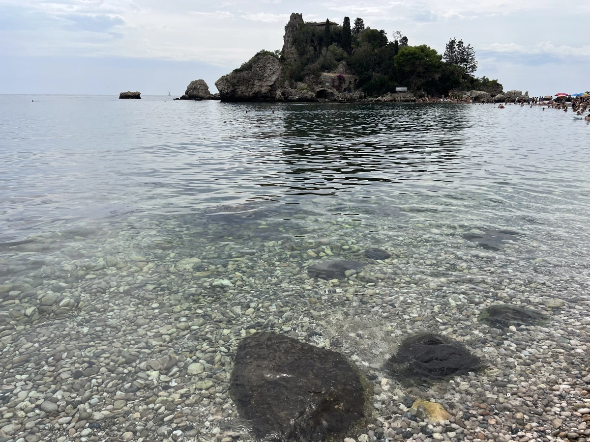 La Plage Resort Isola Bella Taormina pebble beach bungalows
