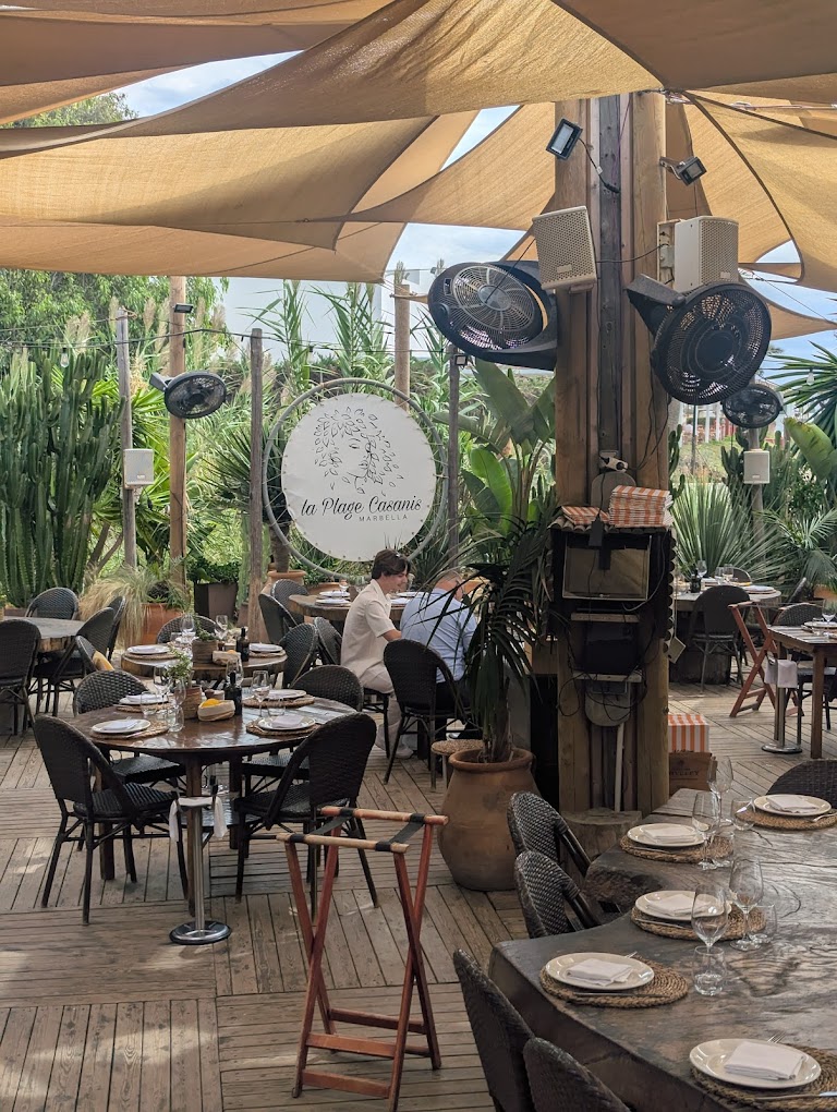 Casanis La Plage beachfront restaurant El Rosario Marbella