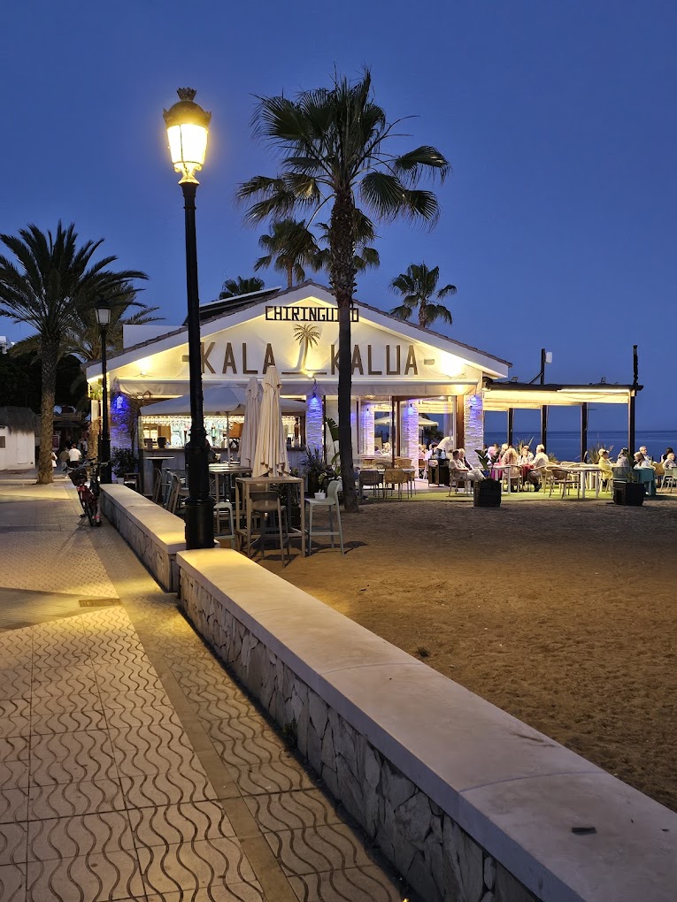 Kala Kalua chiringuito on San Pedro de Alcantara beach, Marbella