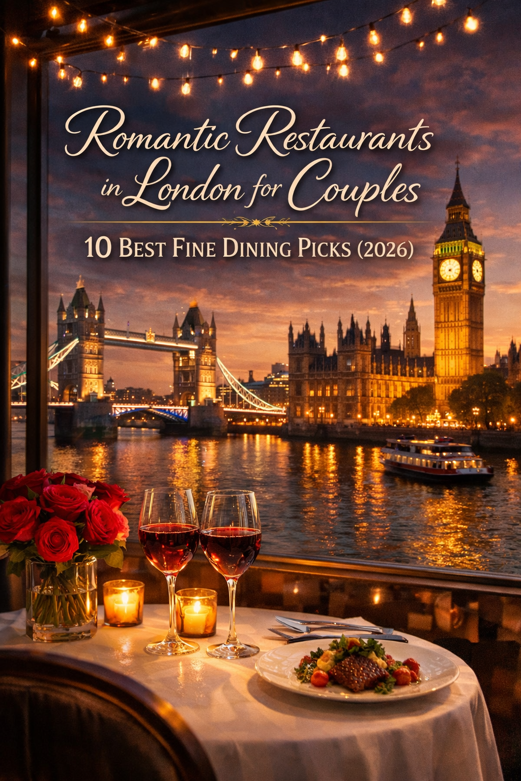 Best romantic restaurants in London for couples — fine dining guide 2026