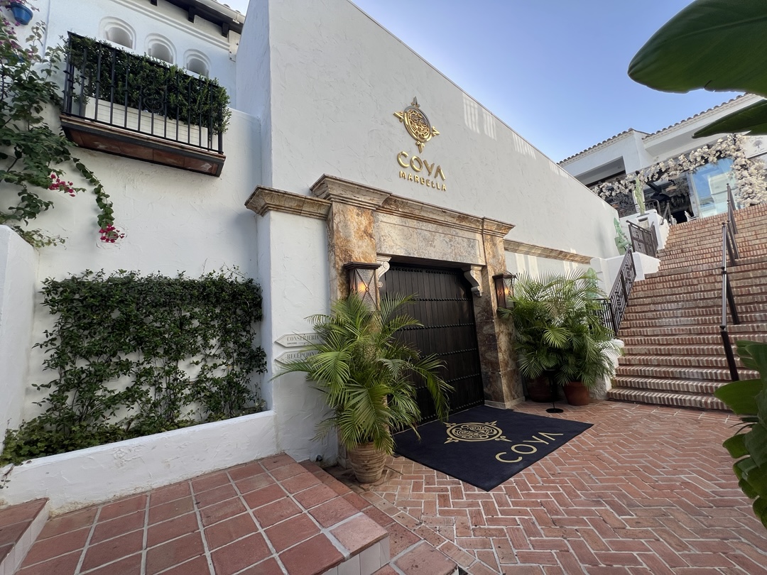 COYA restaurant Puente Romano Marbella Peruvian Nikkei dining courtyard
