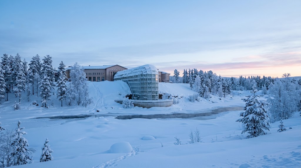 Arktikum museum in Rovaniemi in winter