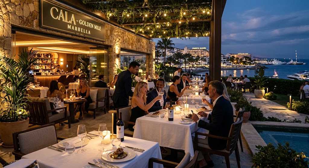 Fine dining restaurant on the Golden Mile in Marbella, 2026