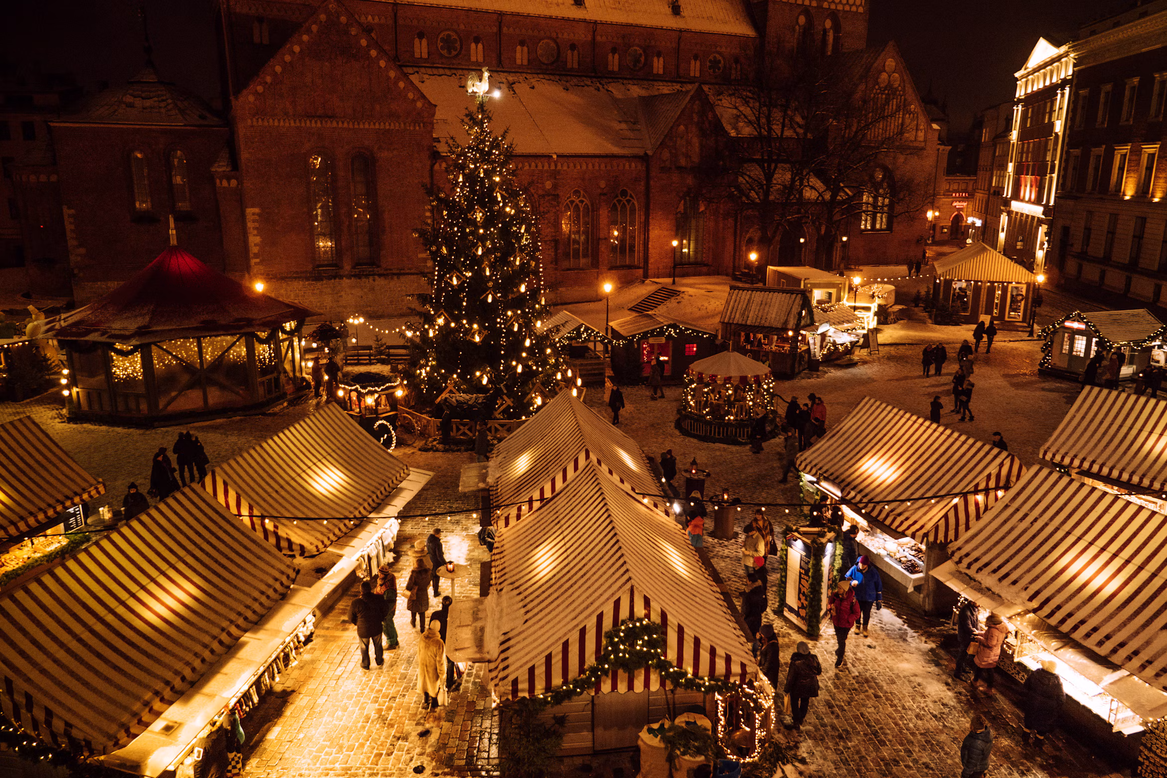Christmas market at King's Cross and Coal Drops Yard in London