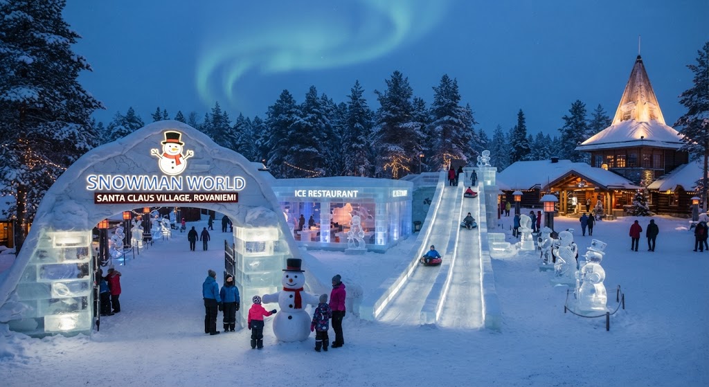 Snowman World at Santa Claus Village in Rovaniemi