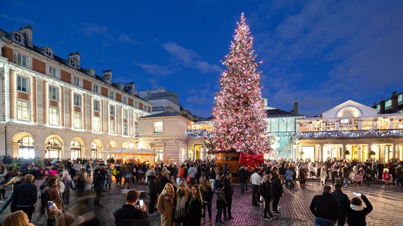 London Christmas markets 2026 — festive lights and market stalls in central London